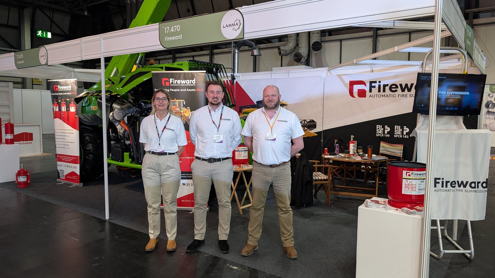 Fireward exhibiting at LAMMA