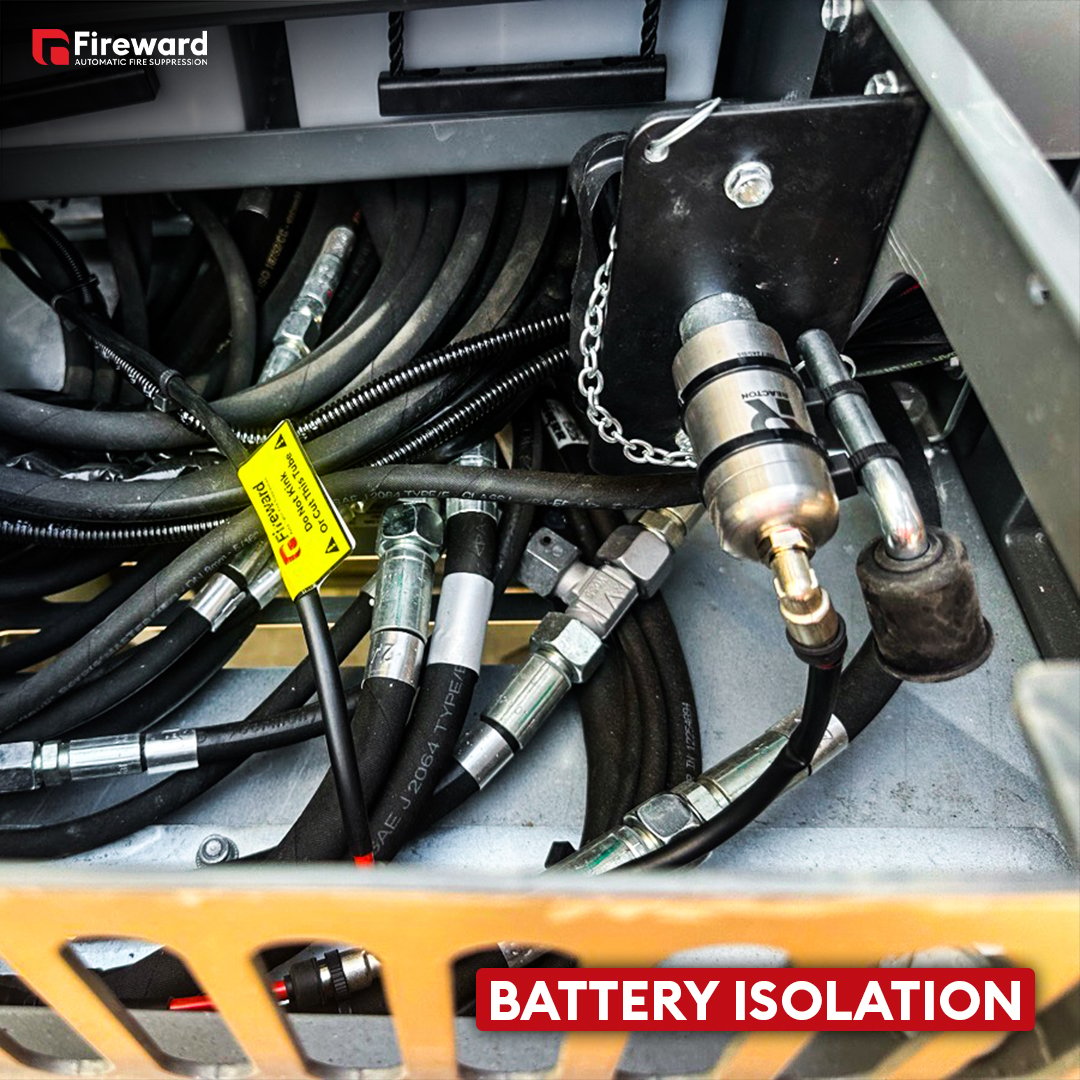 Battery isolator to disconnect a vehicle battery and prevent electrical fires
