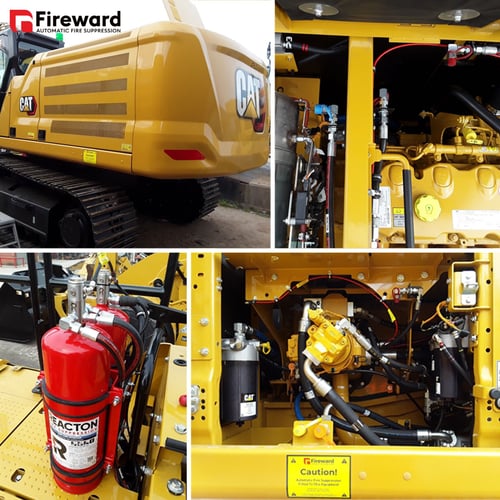 Fireward-Automatic-Fire-Suppression-Install-Caterpillar-336-Grid