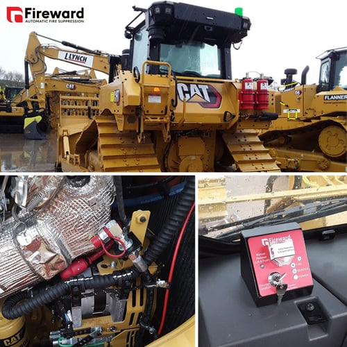 Fireward-Automatic-Fire-Suppression-Install-Caterpillar-D6-Grid