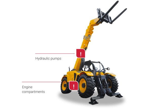 Telehandler Fireground Activities Mobile Plant Fire Suppression