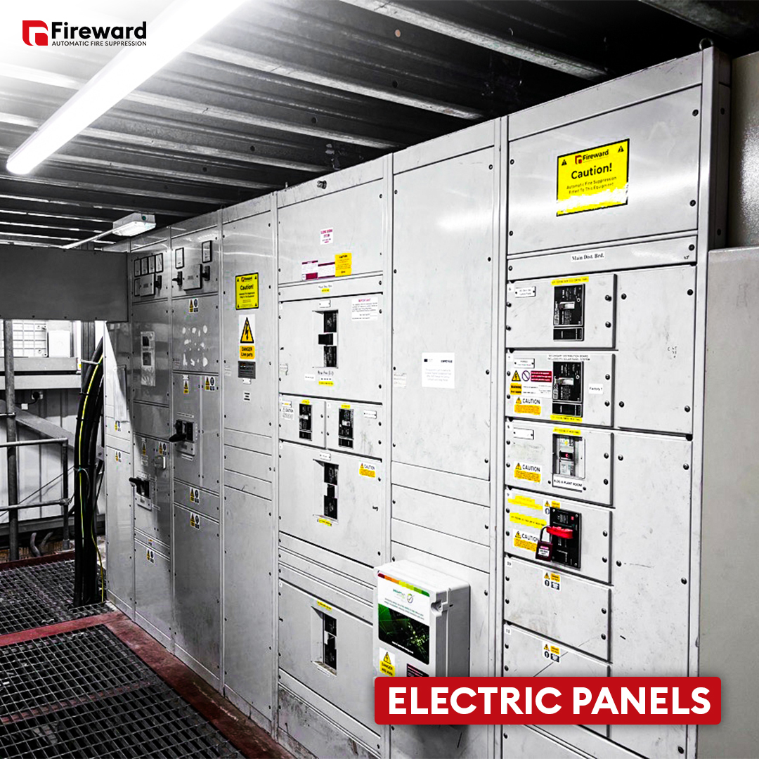 Electric panels at food production facility fitted with fire suppression
